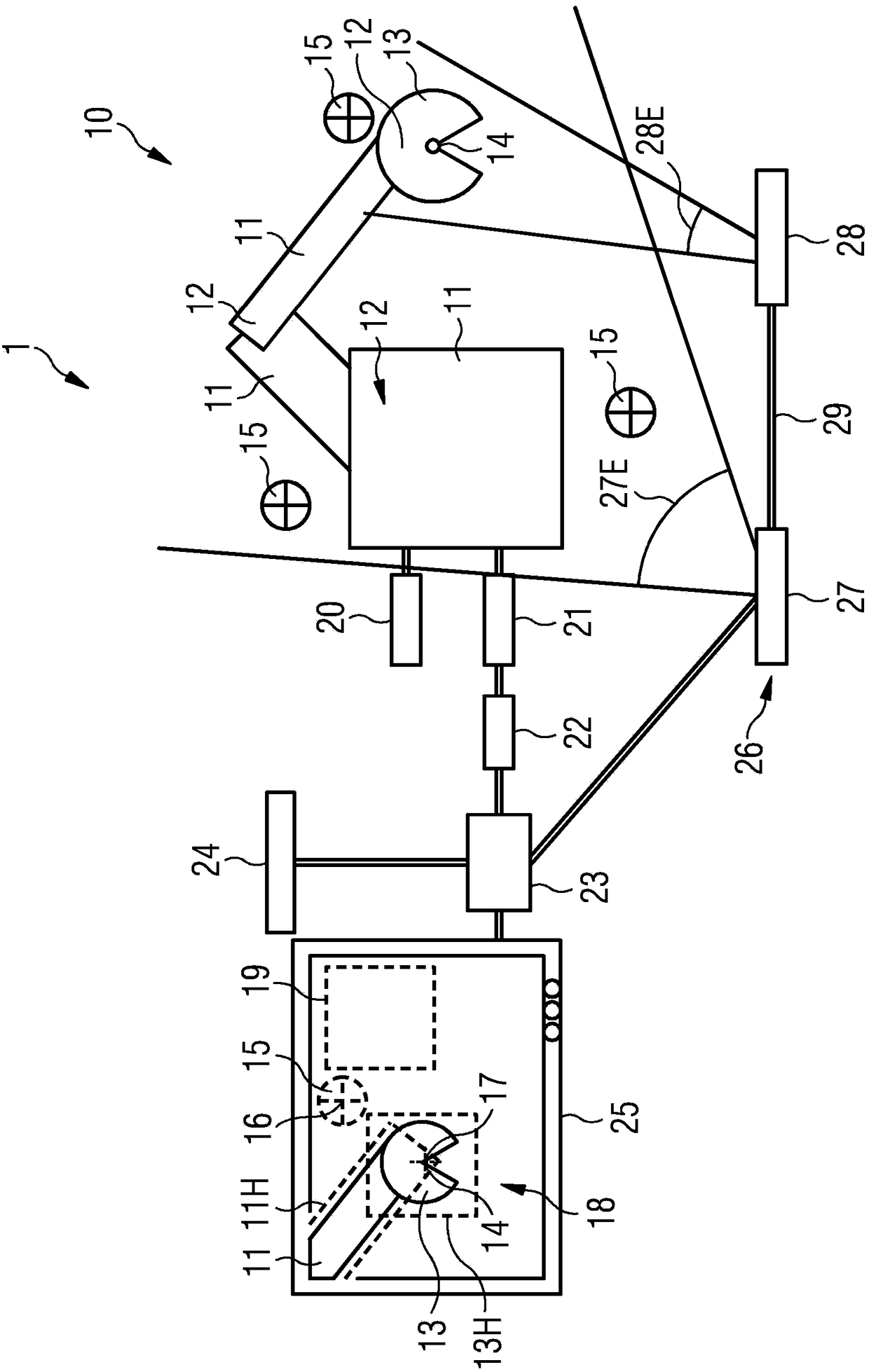 Method and apparatus for the start-up operation of multi-axis system