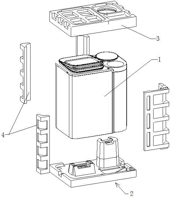 Package bottom lining assembly, washer and washer packaging and dismounting method