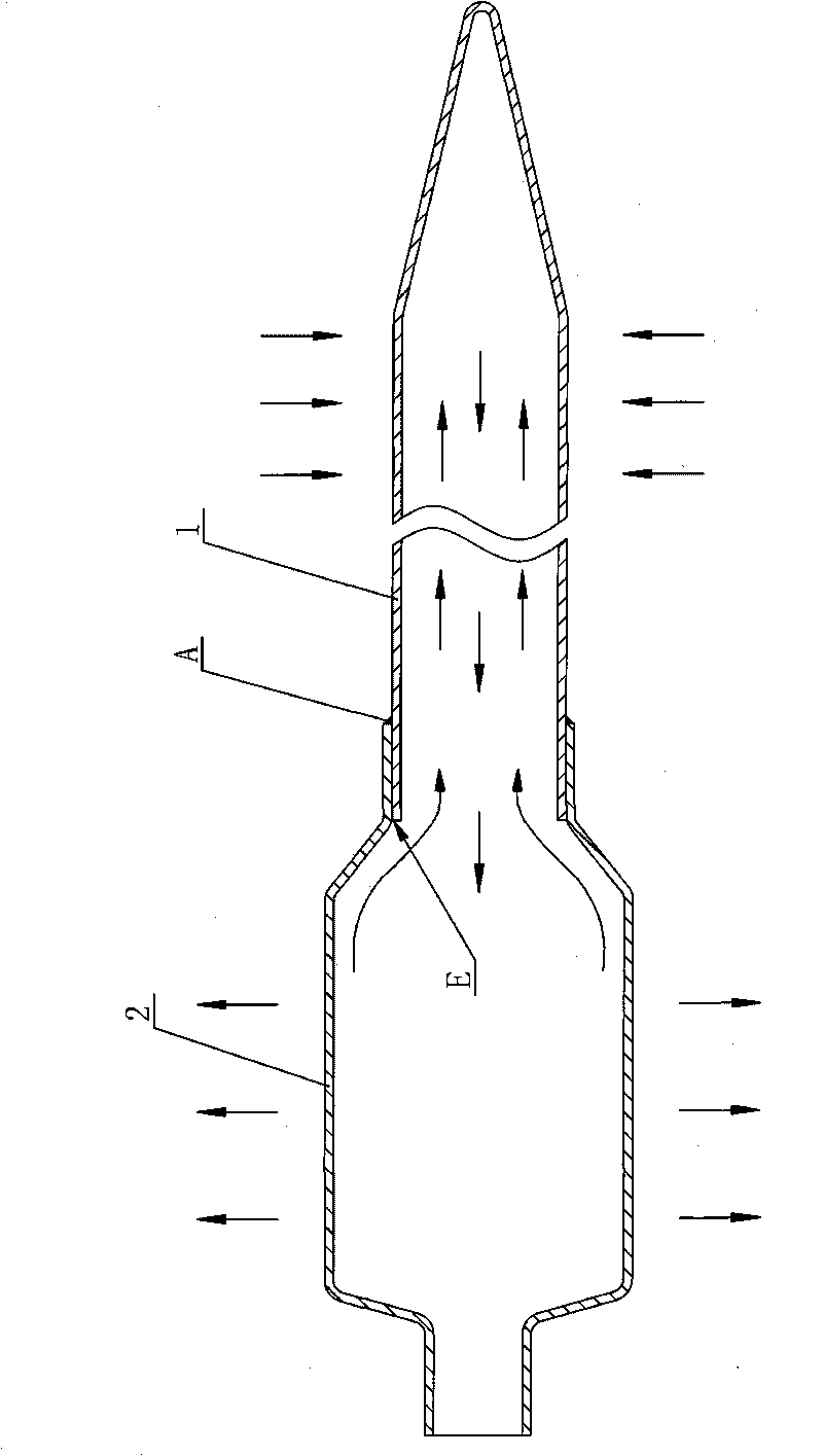 Copper water heat pipe used in solar water heater