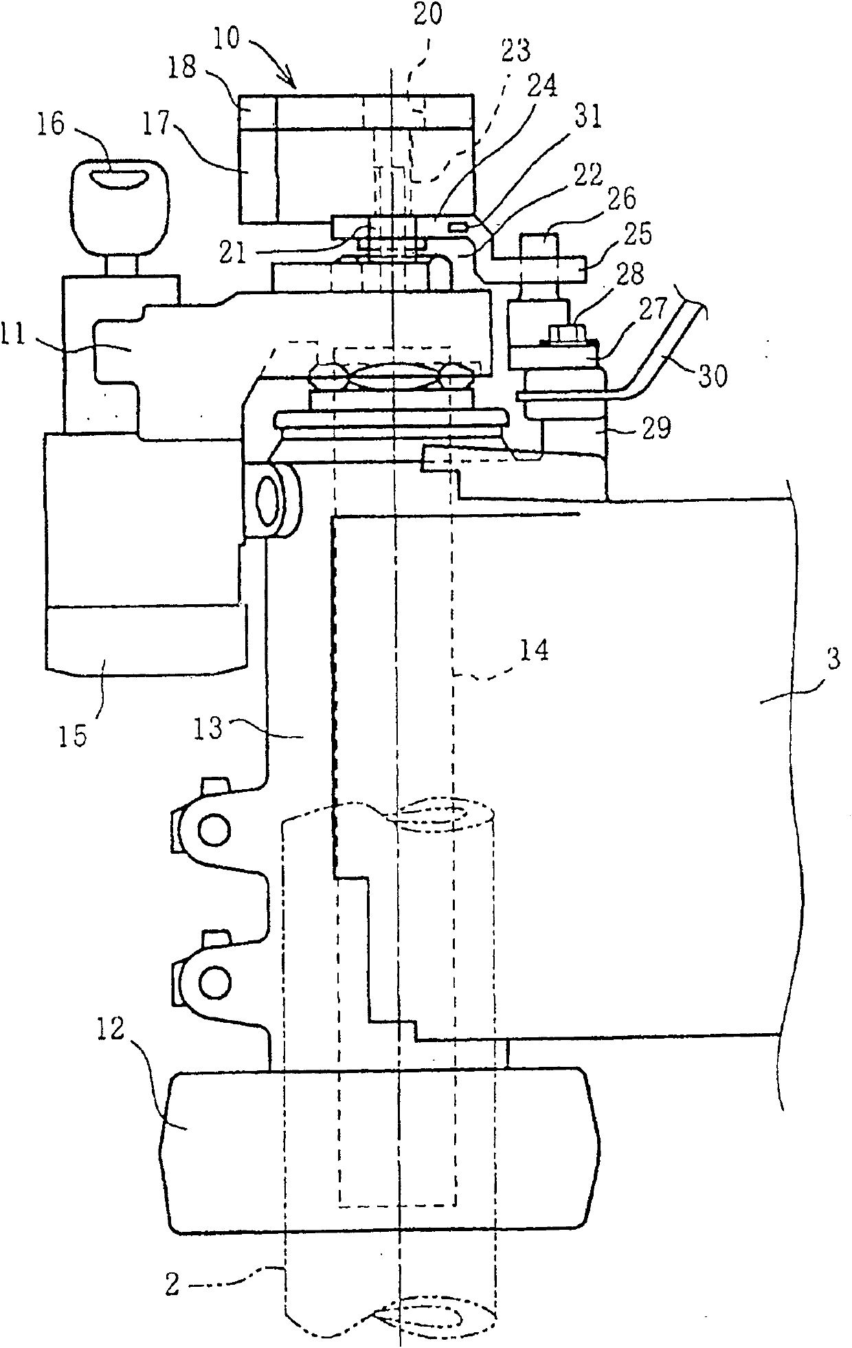 Steering damper device