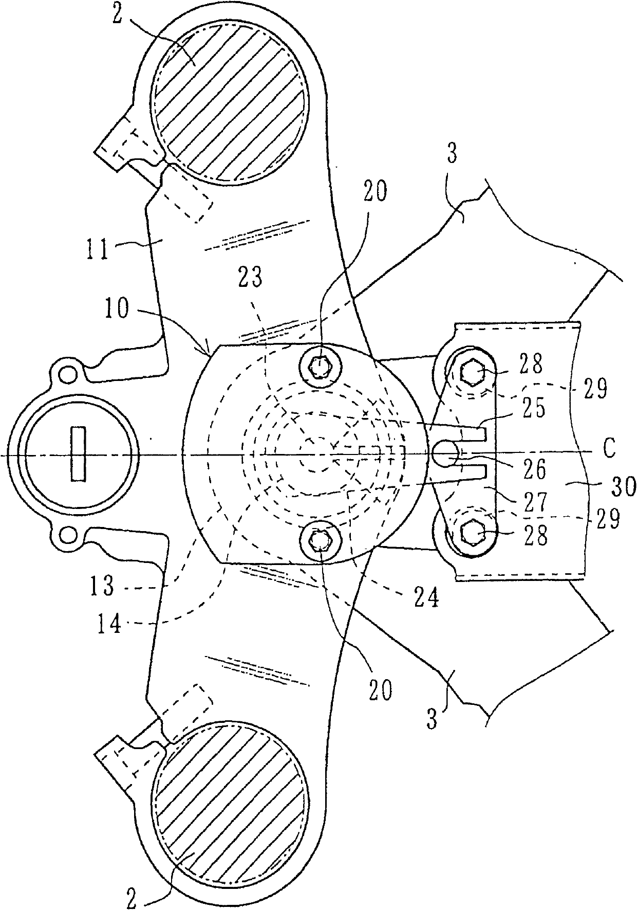 Steering damper device