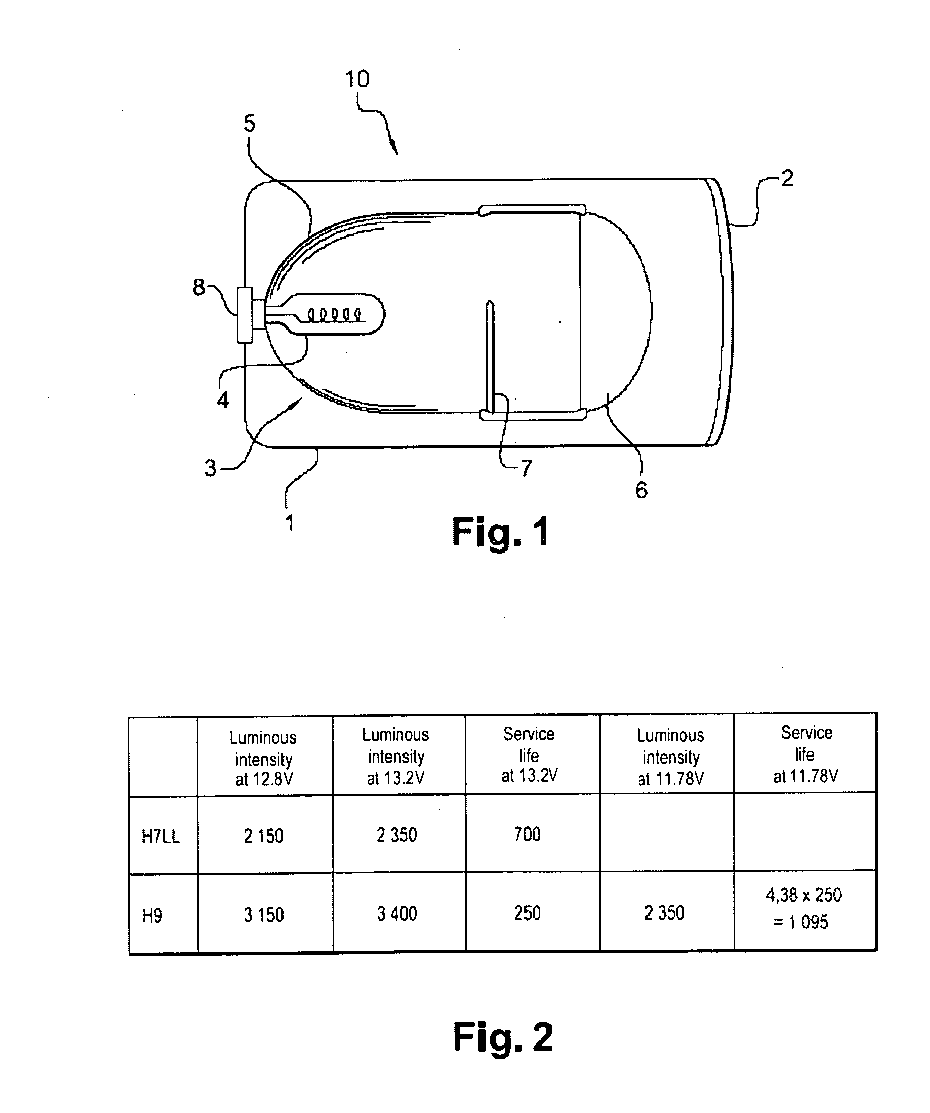 Method of supplying power to an automobile headlight lamp and headlight using that method
