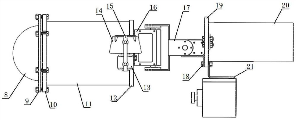 Chained double-section vector propulsion underwater vehicle