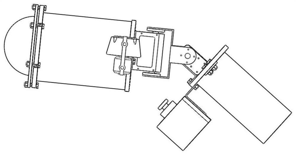 Chained double-section vector propulsion underwater vehicle