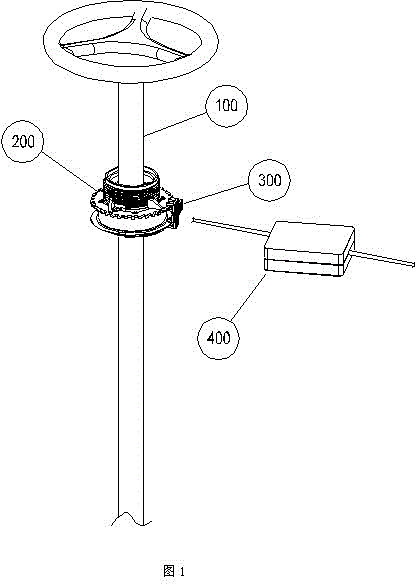 Detection unit and method of steering angle of vehicle steering wheel