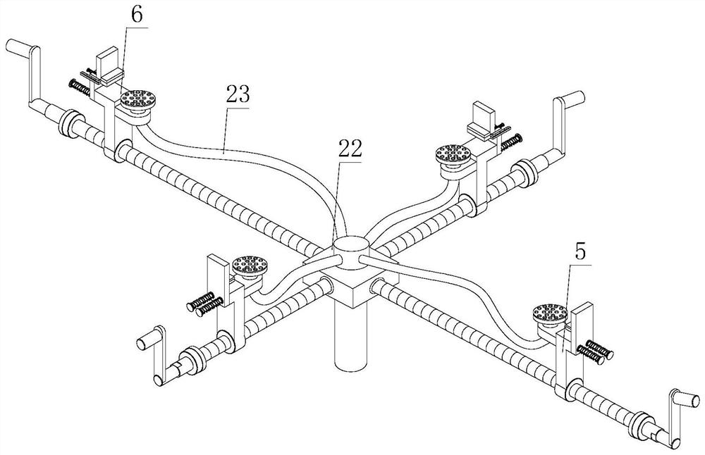 Glass size detection positioning device and implementation method thereof