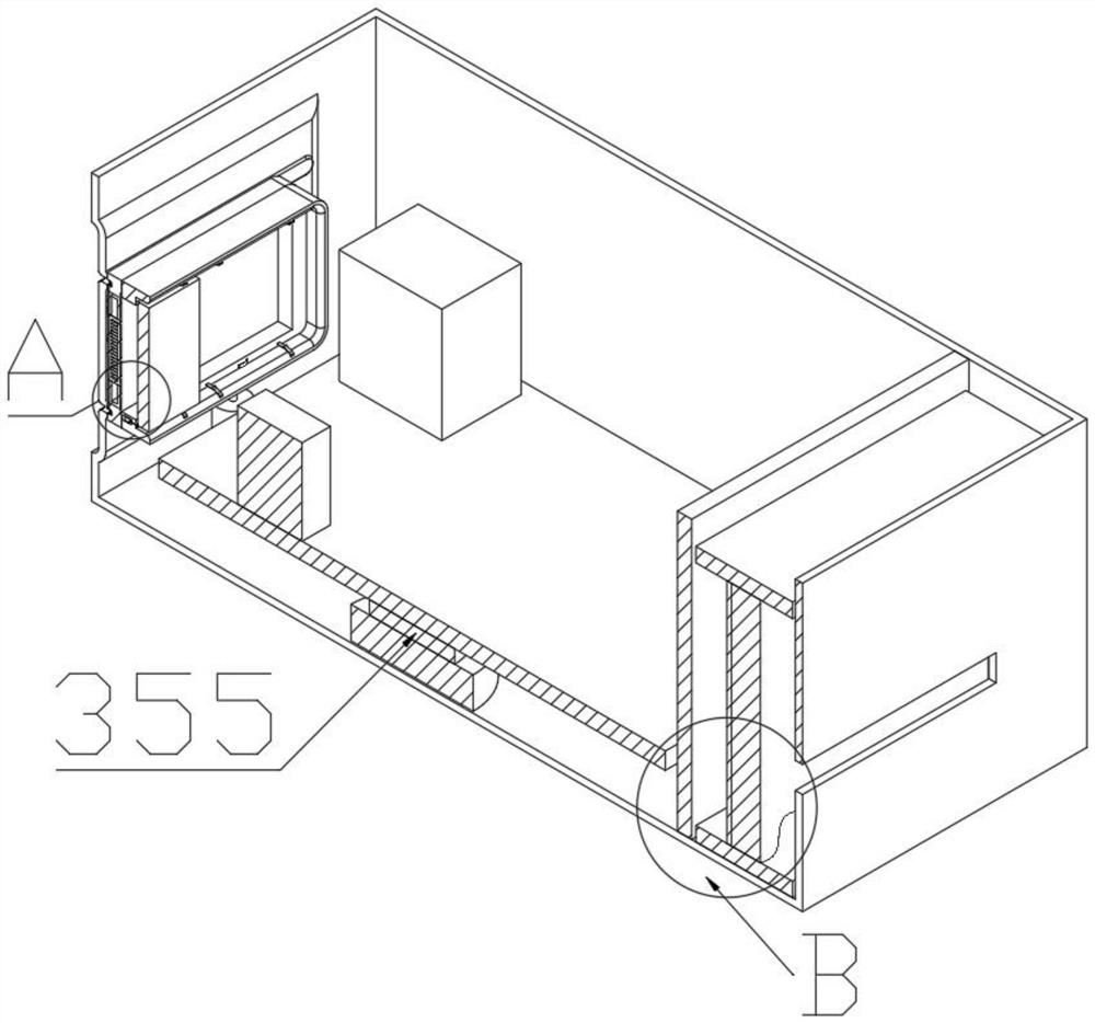 Heat dissipation structure of GPU (Graphics Processing Unit) graphics card server based on sea light processor chip