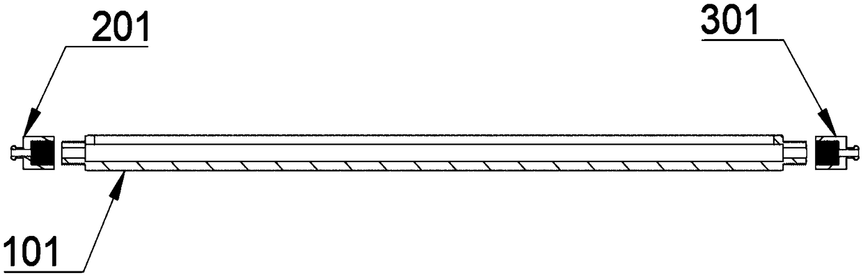 Scrape coating device applied to preparation of perovskite batteries and thin film preparation method