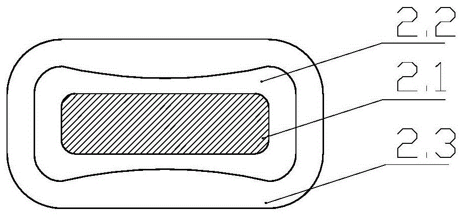 Heat-resistant self-adhesive transposition wire for transformer and preparation method thereof