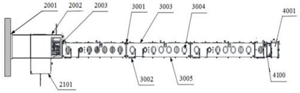 Sealed conveying device for fully automatic stacking of magnetic material billets