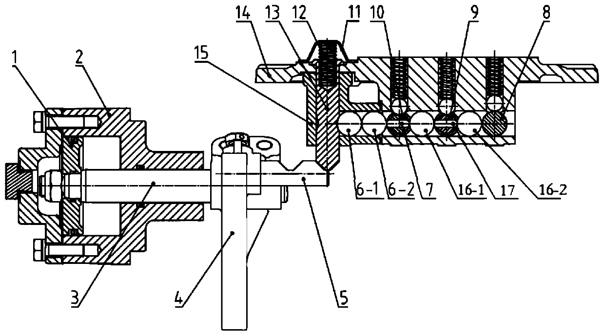 Transmission main box and auxiliary box interlocking mechanism