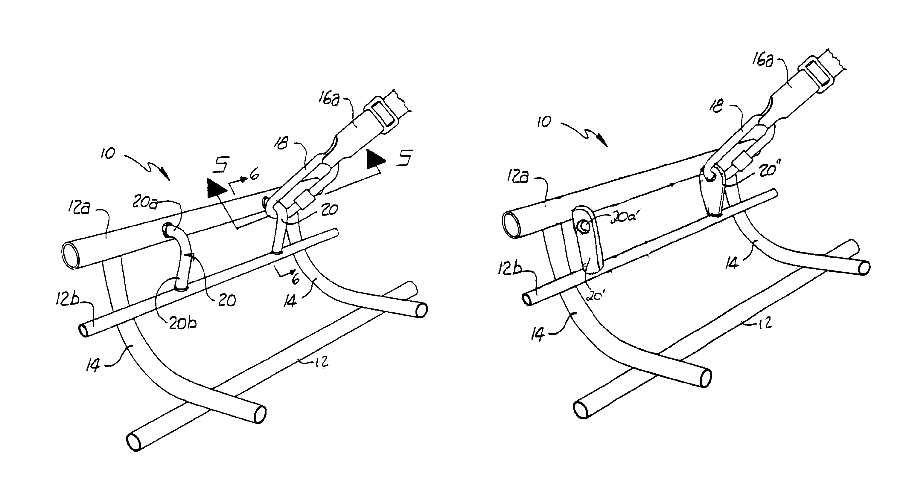Carabiner attachment bracket for a basket rescue stretcher