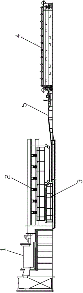 Online dry method glass wool vacuum insulated panel core material production system and method
