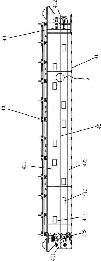 Online dry method glass wool vacuum insulated panel core material production system and method