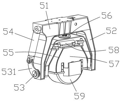 Self-deformation rubber-tyred rail construction vehicle walking wheel