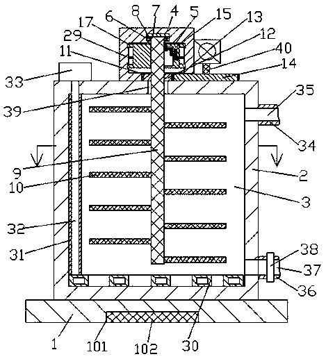 Catalytic device for pollutants