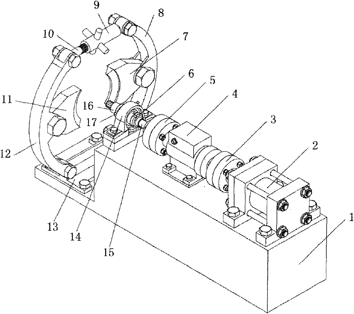 An electromagnetic clutch driving torque testing machine for automobile air conditioner and its testing method