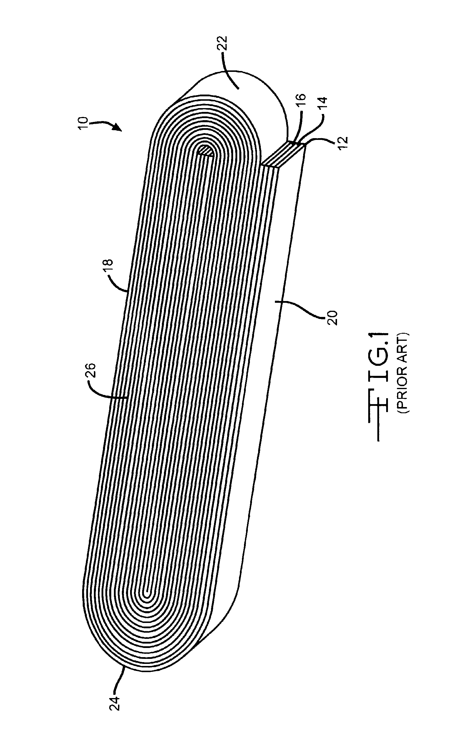 Electrochemical cell having a multiplate electrode assembly housed in an irregularly shaped casing