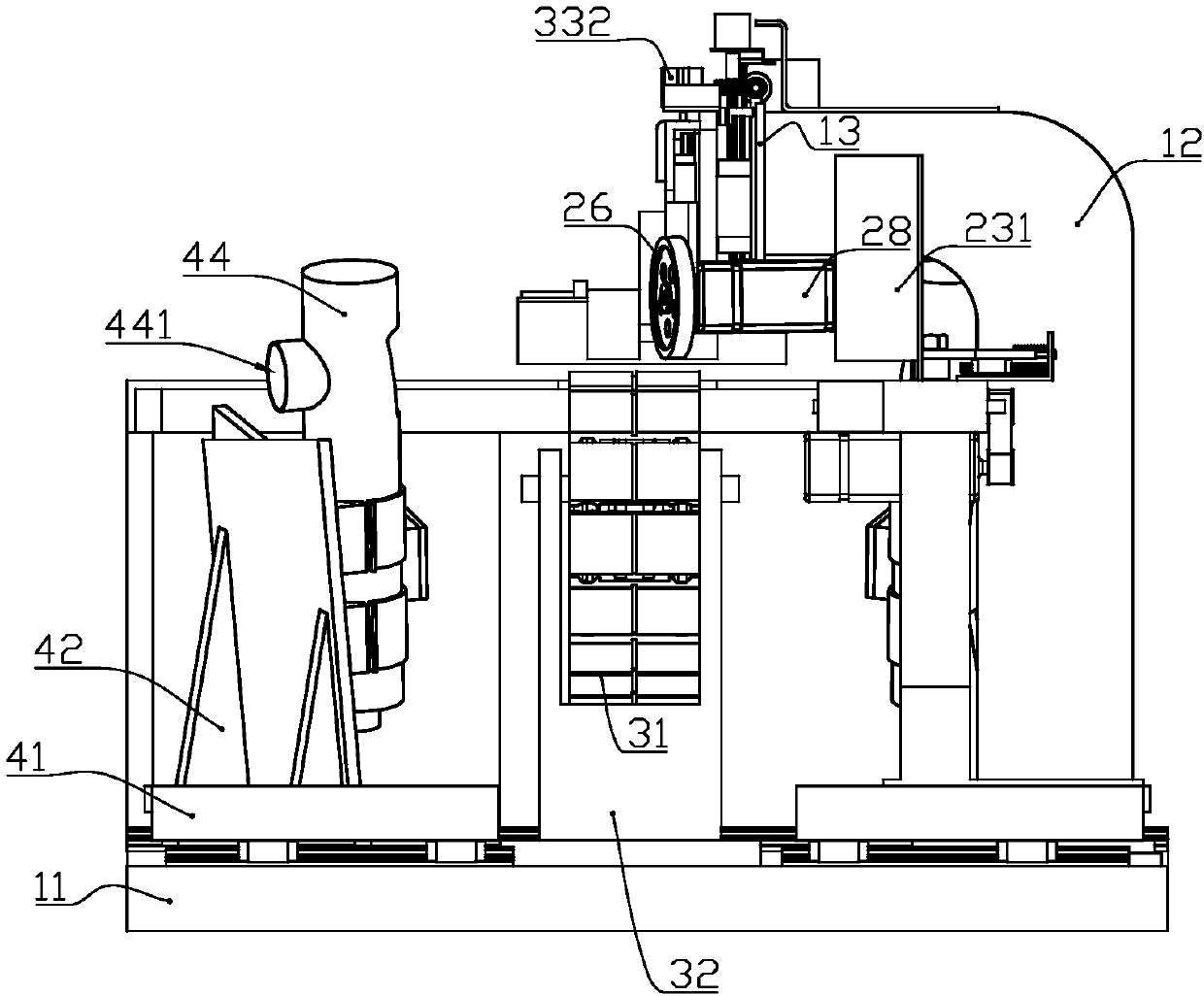 Cutting board double edges straight line milling device