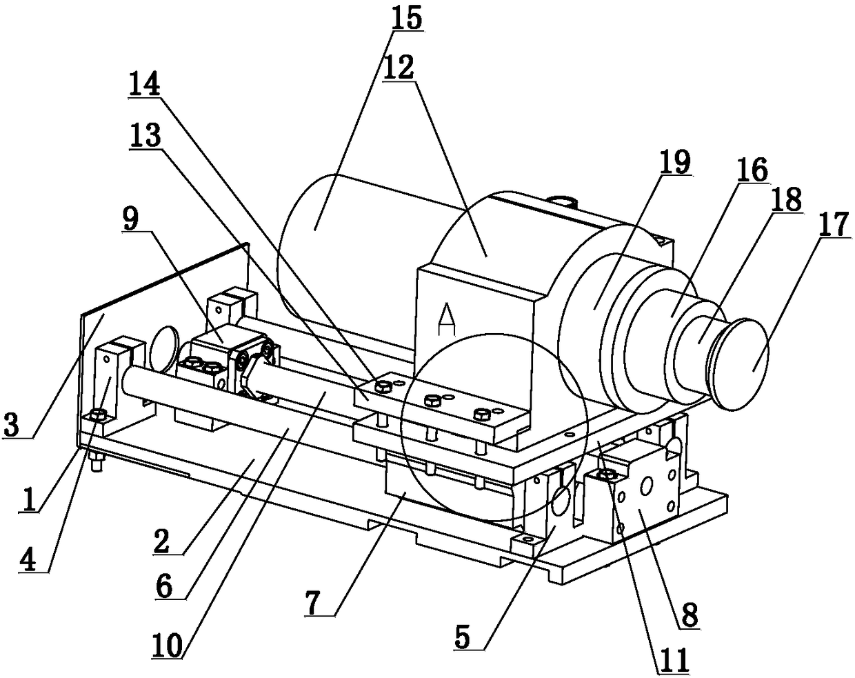 Belt wheel rotation driving device for belt conveyor