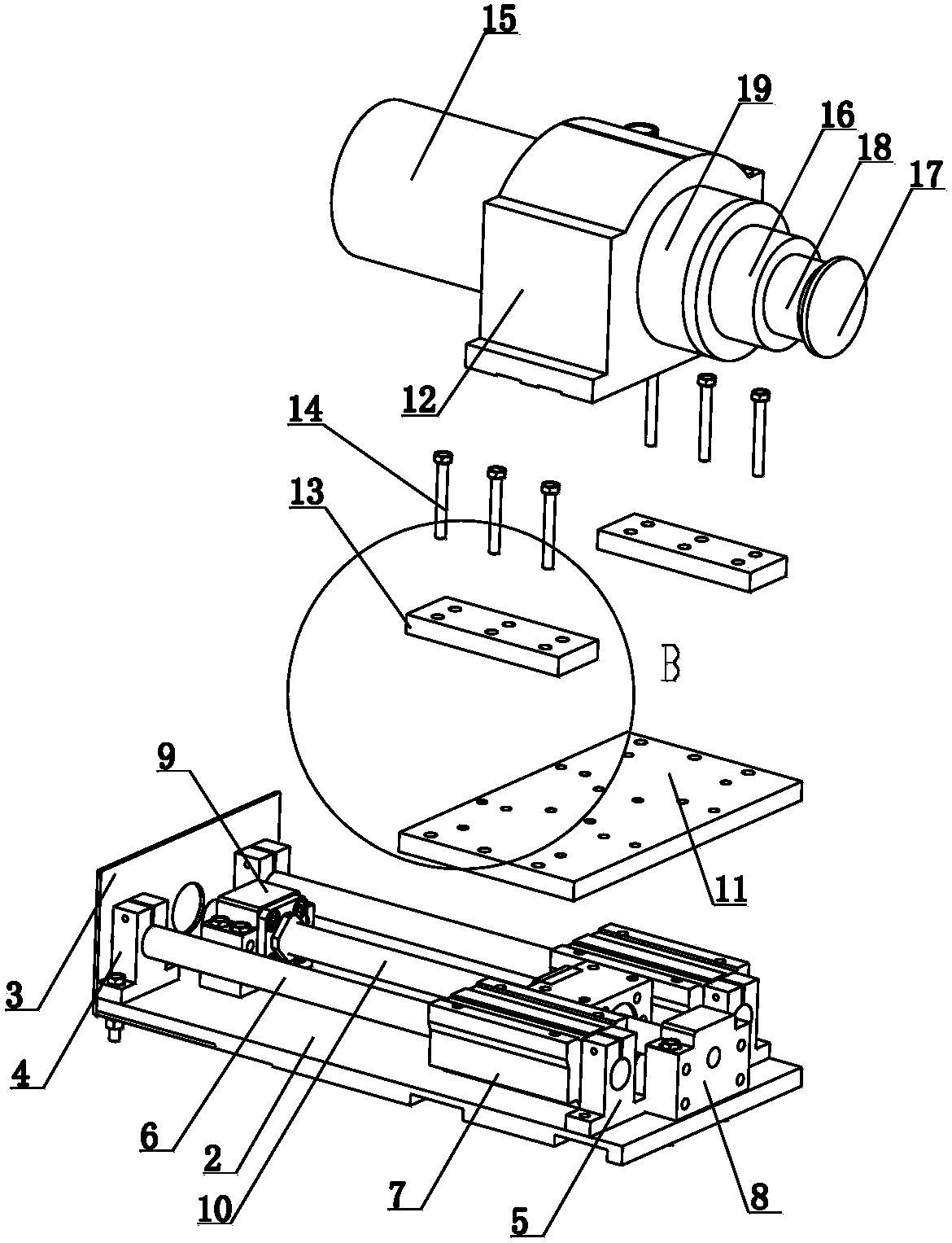 Belt wheel rotation driving device for belt conveyor