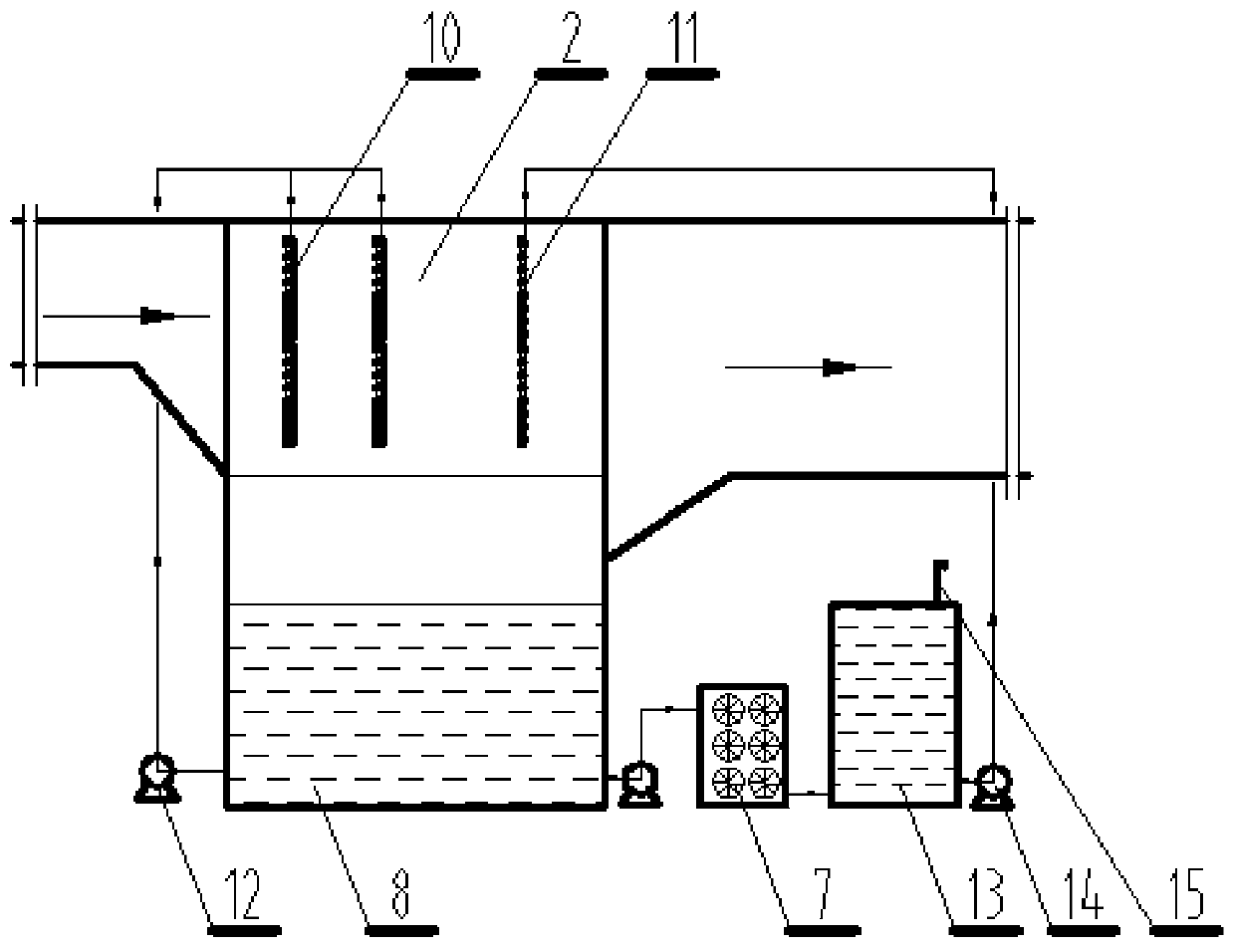 System and method for dehumidifying dedusting desulfurization and dechloridation purification quality improving of coal gas after dry dedusting top pressure recovery turbine (TRT)