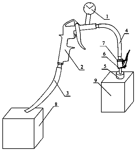 Air tightness detecting device and implementation method for same