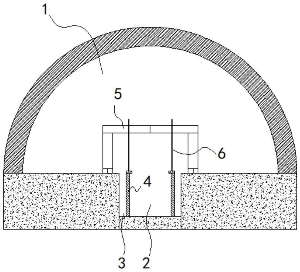 Tunnel ditch construction bench