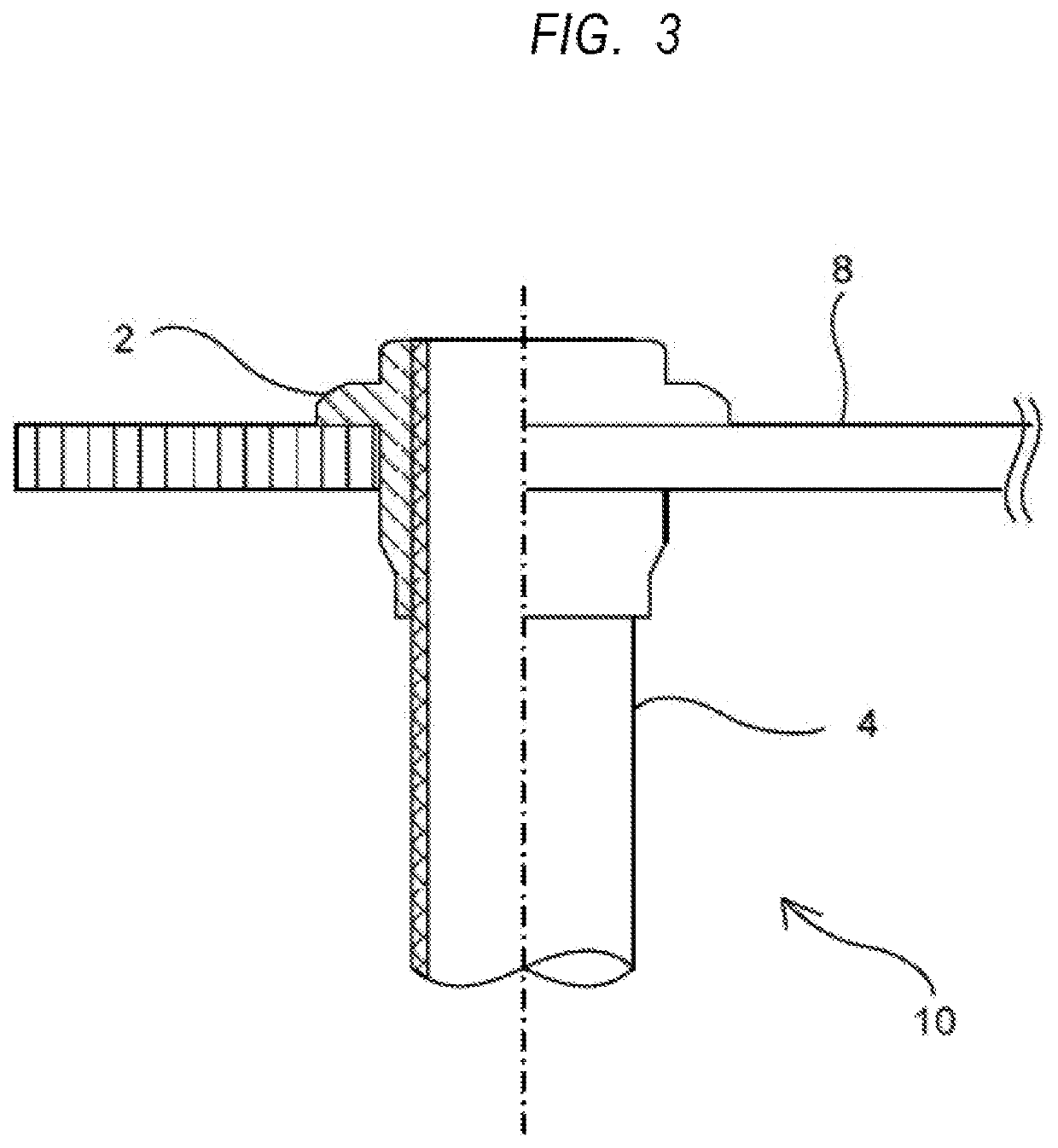 Gas downcomer pipe, installation member and desulfurization apparatus