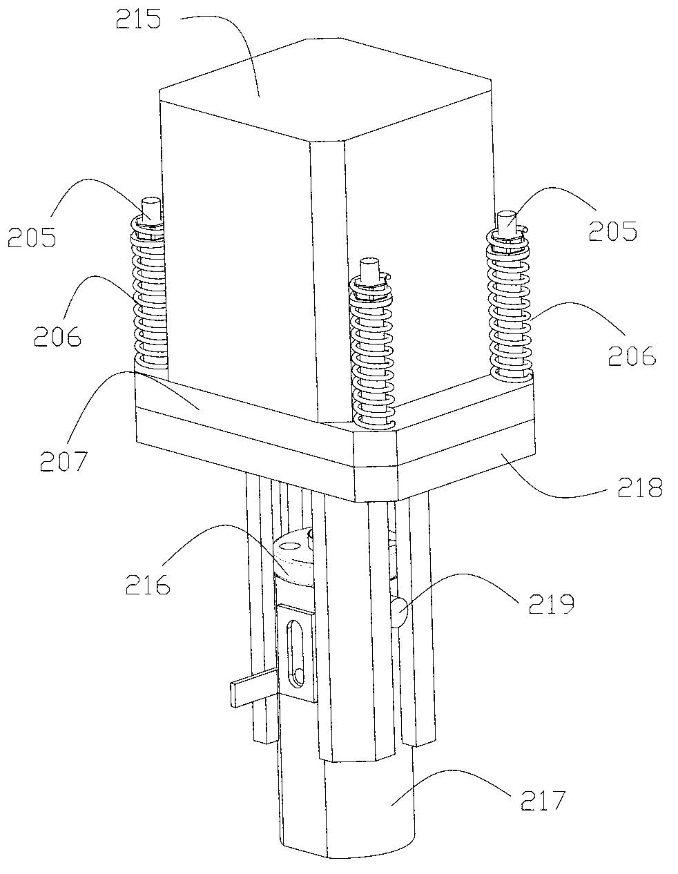 Automatic stamping device