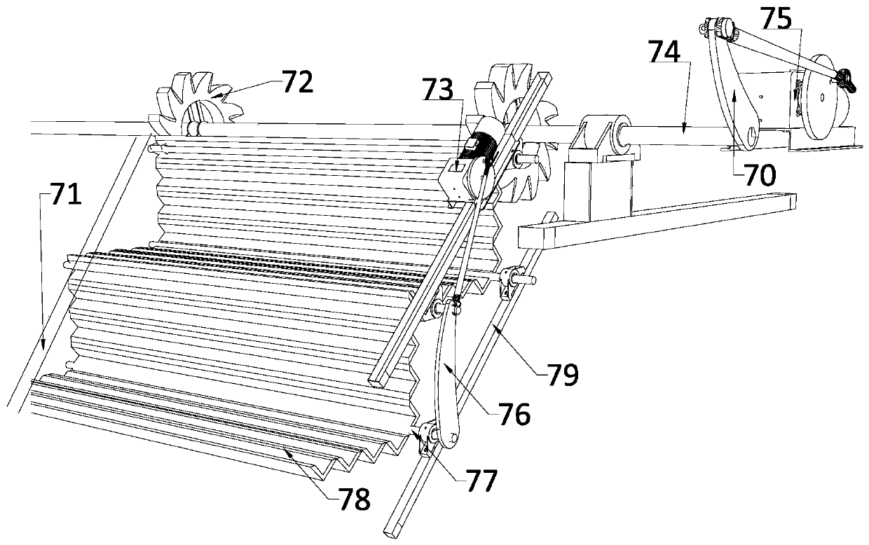 Crawling ladder in tetrachloromethane-containing mine water treatment device and method