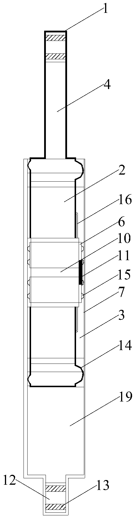 A semi-active anti-dancing vibration damping control device