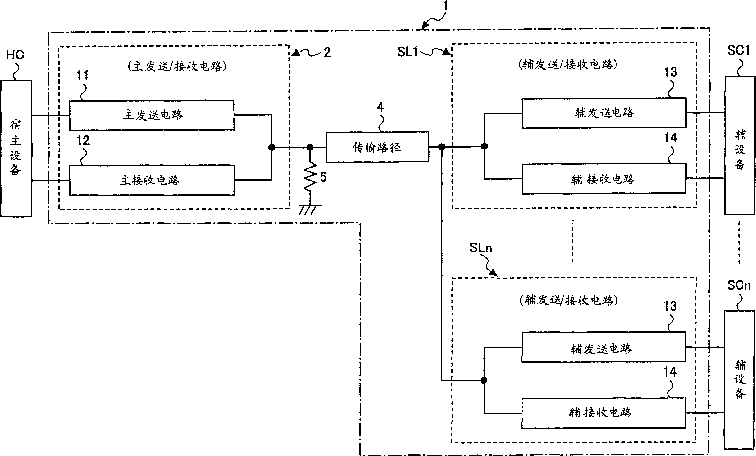 Serial communication device, method thereof and communication system using the same