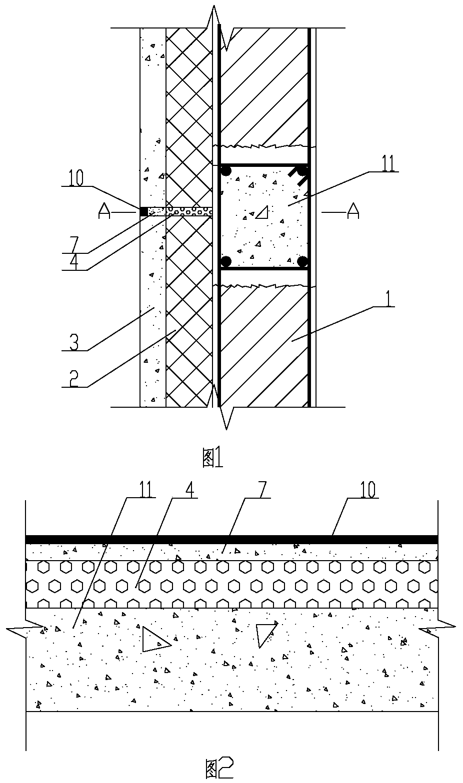 Partition joint device and construction method of prefabricated sandwich insulation dense rib composite exterior wall panel