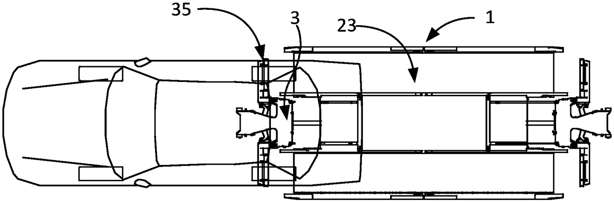 Belt type vehicle carrier and clamping arms thereof