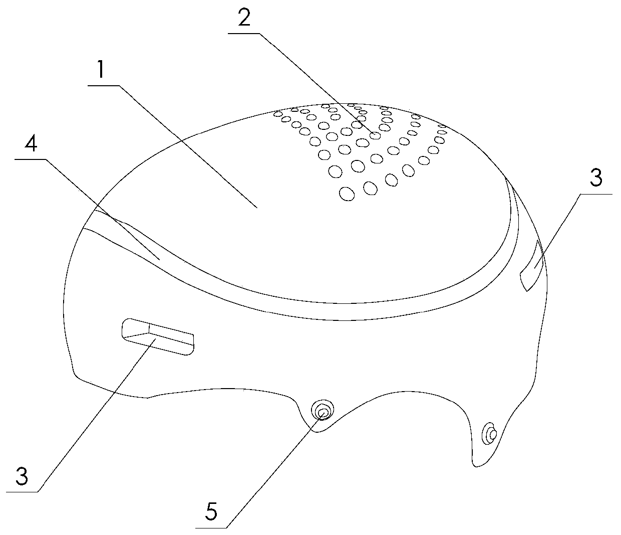 Low-wind-resistance sports helmet based on micro-turbulent-flow control technology