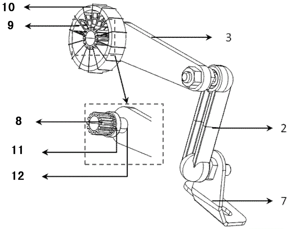 Automobile suspension control arm piezoelectric generator and automobile