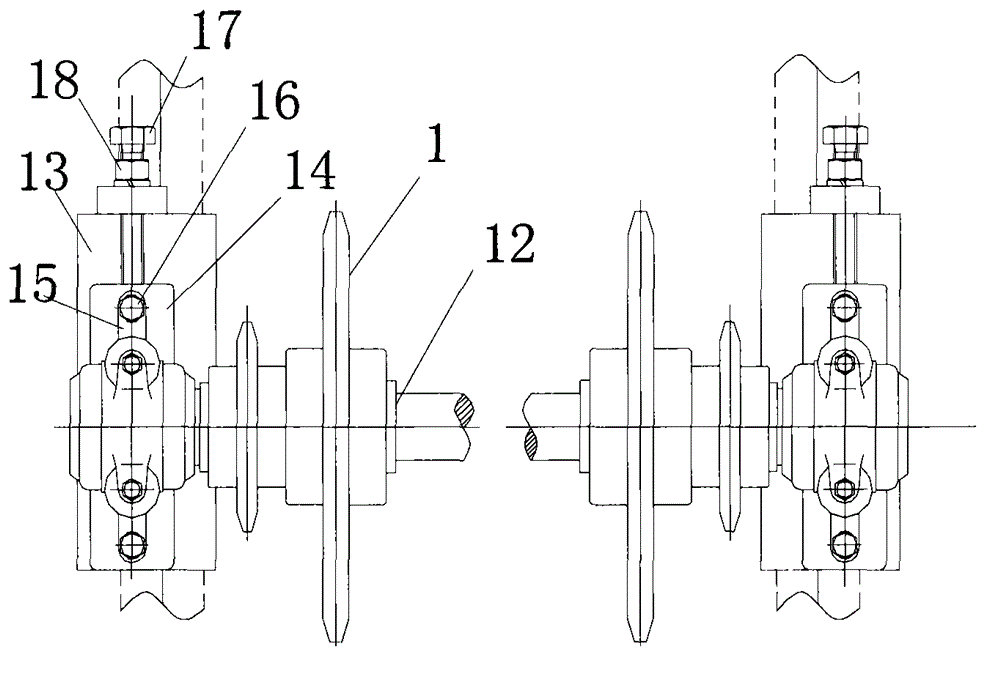 Chain transmission device