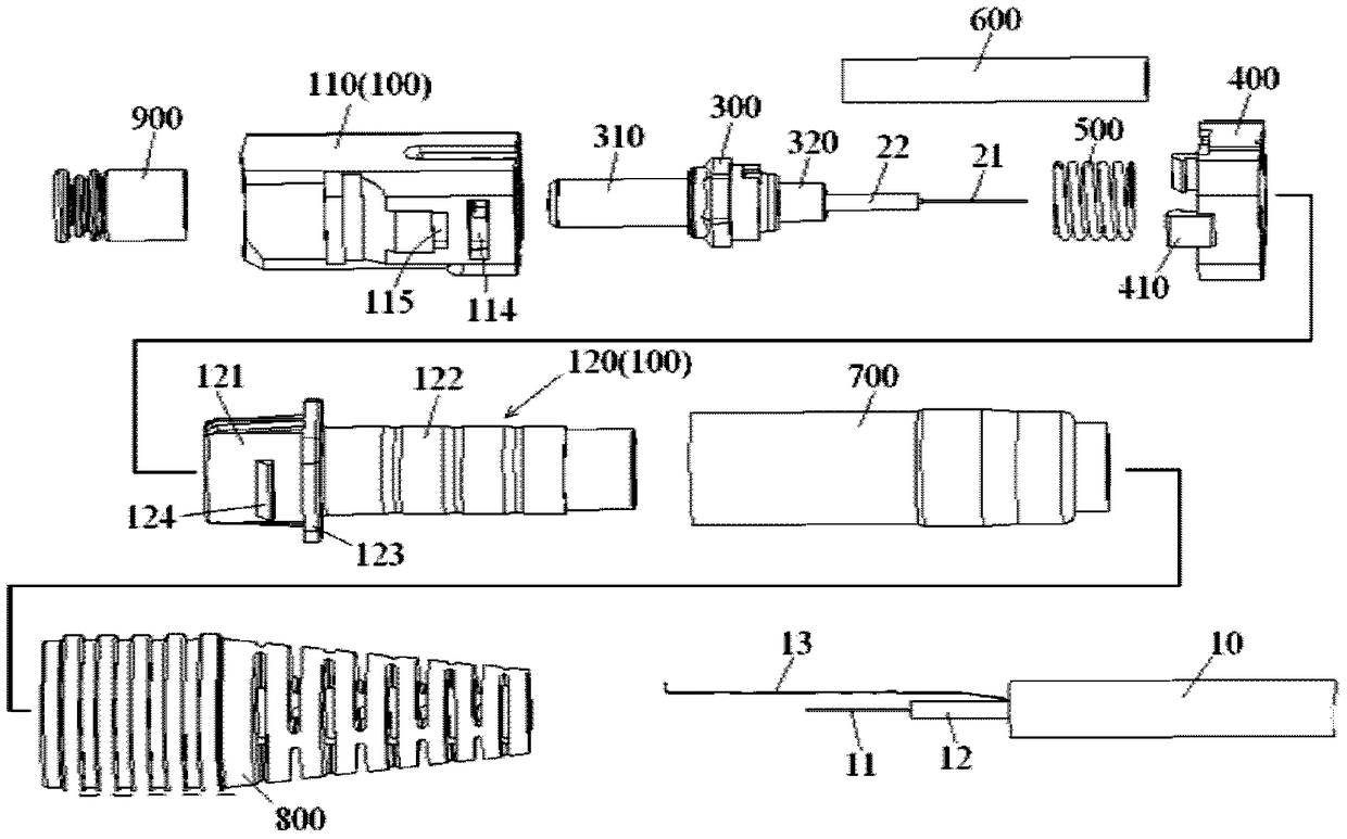 Optical fiber connector and assembly method thereof