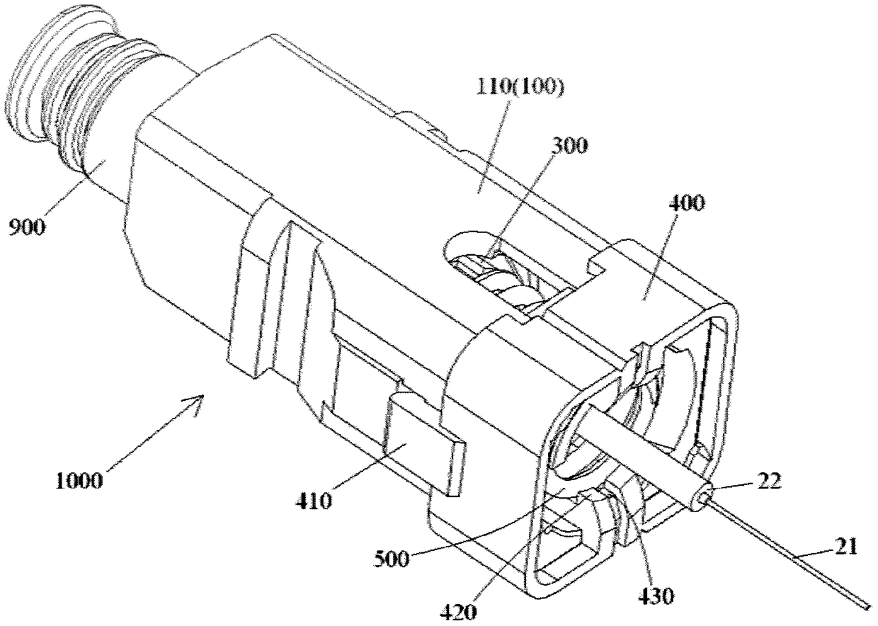 Optical fiber connector and assembly method thereof