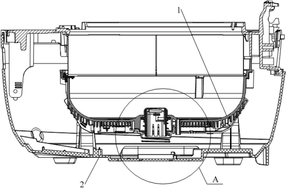 IH rice cooker and wire winding disc water discharging structure thereof