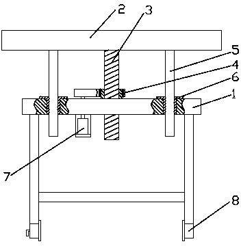 Moving type automatic-adjustment steel jacking and pushing device