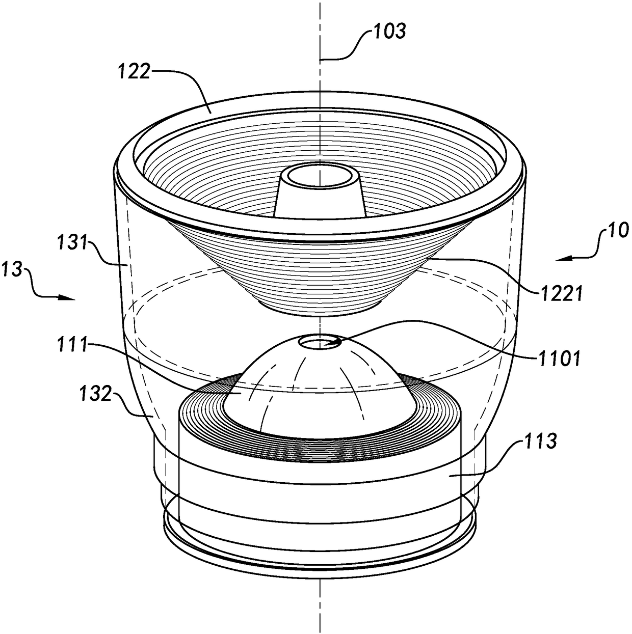 Optical imaging device and its light collector