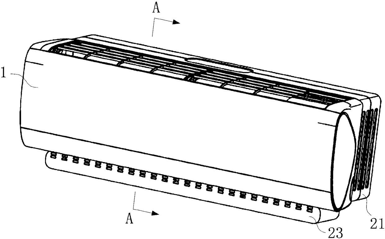 Air supplement device for air conditioner indoor unit and air conditioner indoor unit