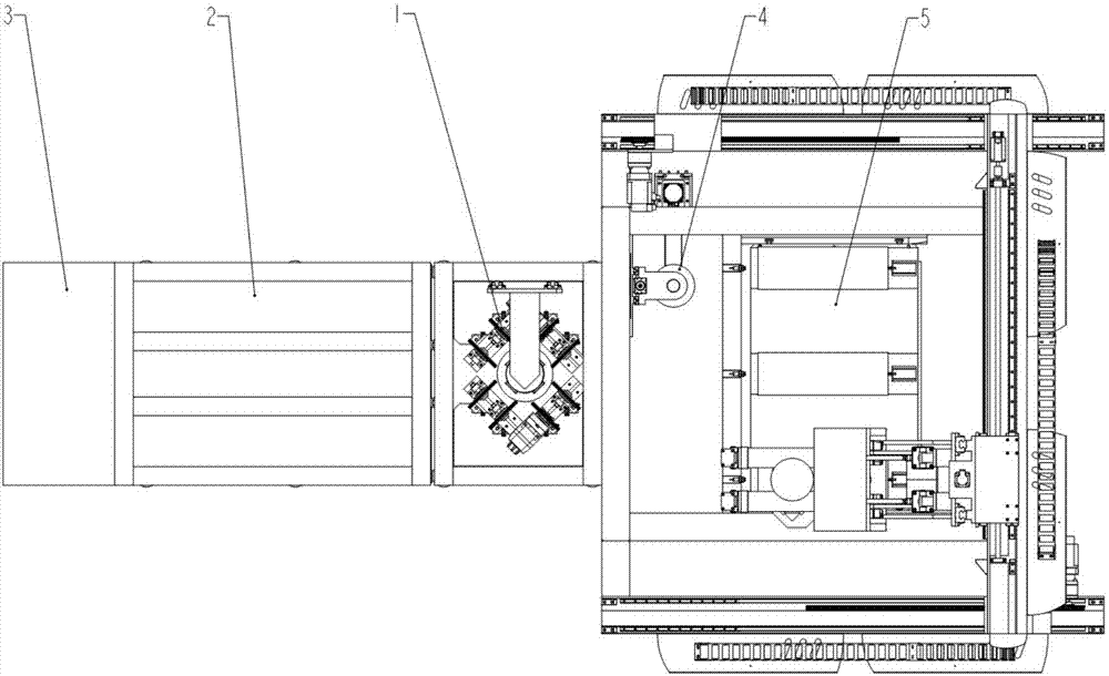 A single-crystal silicon vertical single-rod square machine