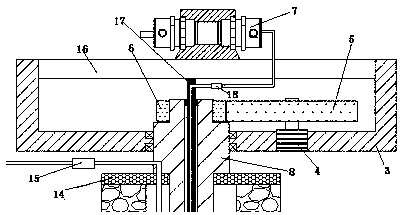 Coal bed gas drainage and gas recovery device