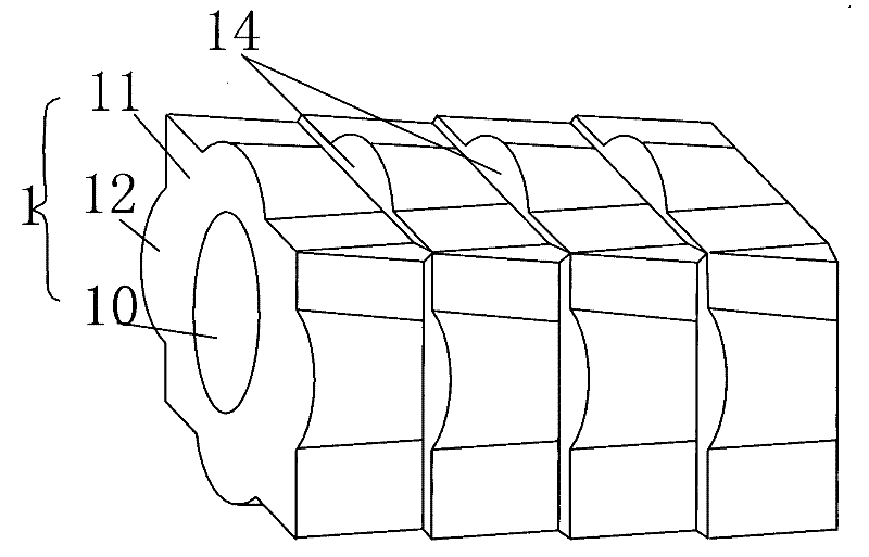 Square cylindrical corrugated tube pile and processing method thereof