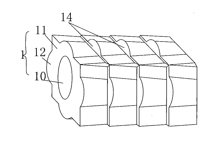 Square cylindrical corrugated tube pile and processing method thereof