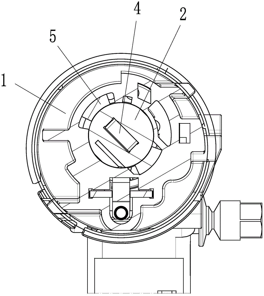 Integral type antitheft ignition switch used for rental automobile