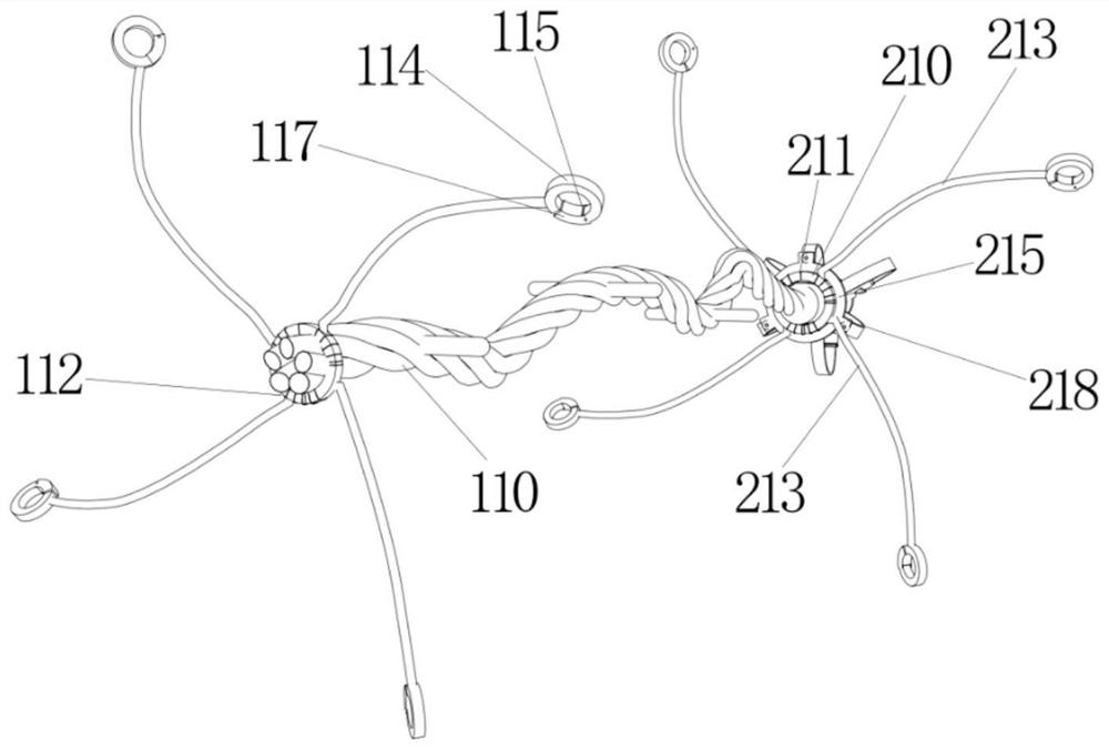 A line routing device with a transmission line adjustment mechanism